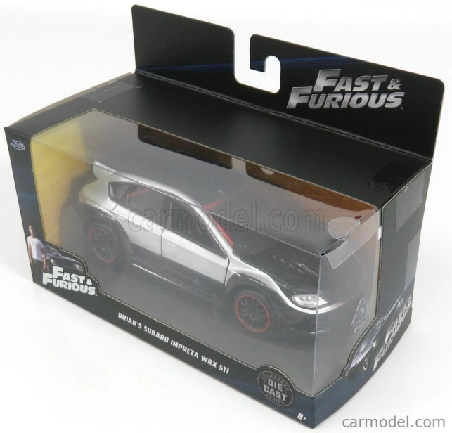 Jada Subaru Impreza Wrx Sti 2009 - Paul Walker - Brian O'conner - Fast & Furious Iv (2009) 1:32 Stříbrná Černá