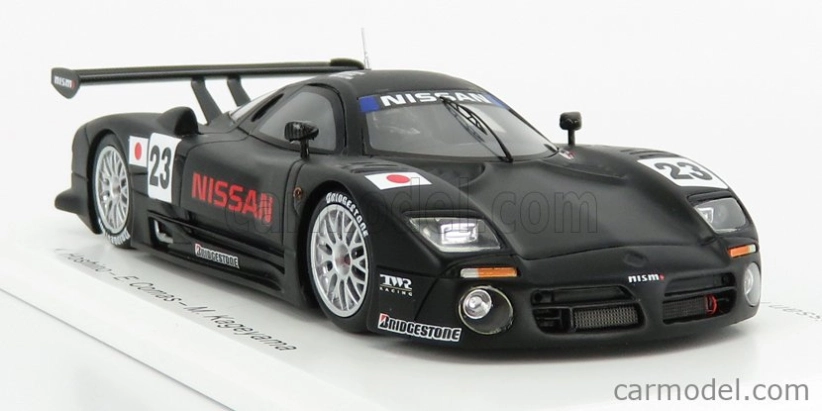 Spark-model Nissan R390 Gt1 3.5l Turbo N 23 Predkvalifikácia 24h Le Mans 1997 K.hoshino - E.comas - M.kageyama 1:43 Black