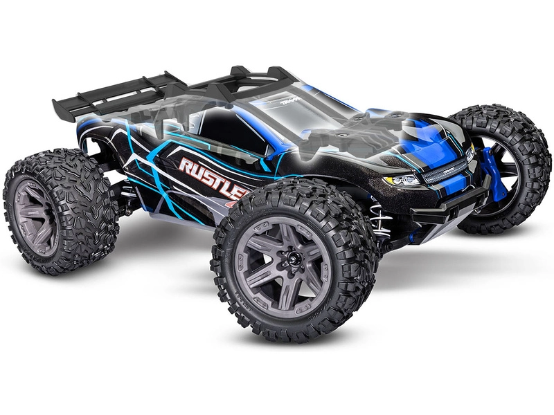 RC auto Traxxas Rustler 1:10 2BL 4WD RTR, červené