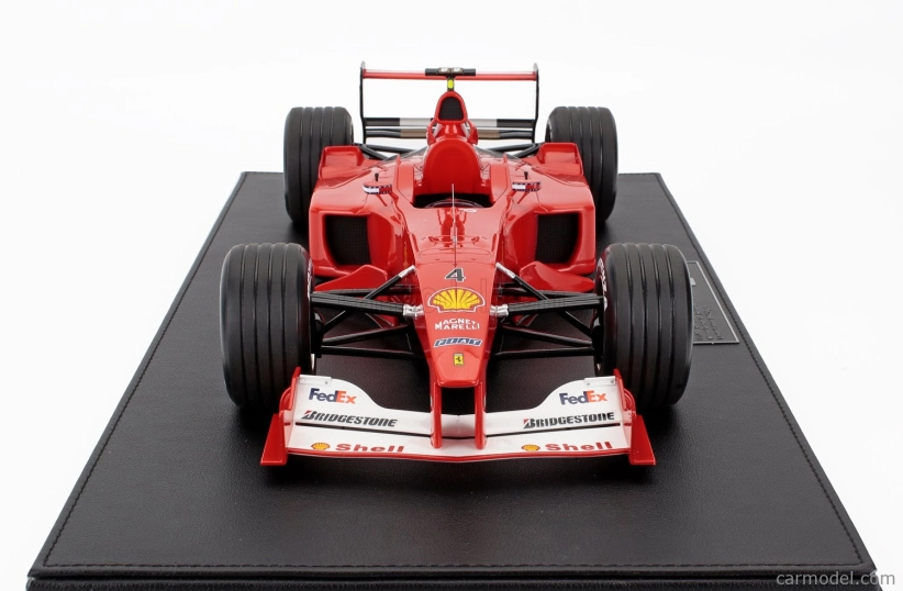 Gp-repliky Ferrari F1 F2000 N 4 Winner German Hockenheim Gp 2000 Rubens Barrichello 1:12 Červená biela