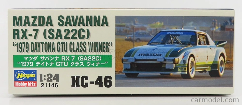 Hasegawa Mazda Savanna Rx7 (sa22c) N 7 Winner Gtu Class Daytona 1979 1:24 /