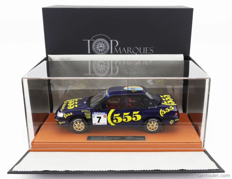 Topmarques Subaru Legacy Rs N 7 Winner Rally New Zealand 1993 Colin Mcrae - Derek Ringer - Con Vetrina - With Showcase 1:18 Modrá Žlutá