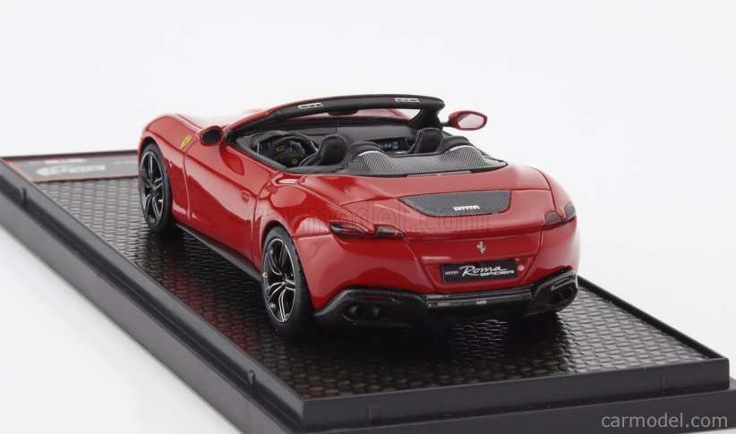 Bbr-models Ferrari Roma Spider Open 2020 - čierne disky 1:43 Rosso Corsa 322 - červená
