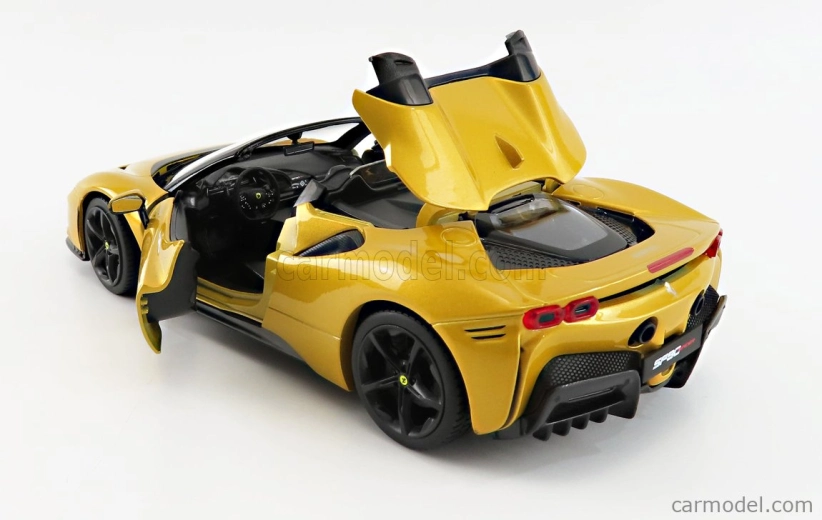 Bburago Ferrari SF90 Spider 1:18 žlutá metalíza