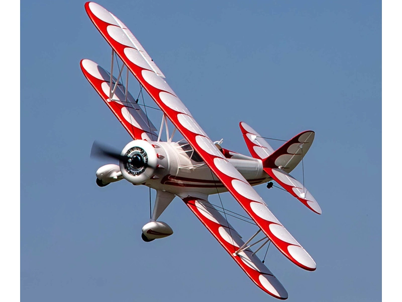 RC letadlo E-flite Waco 0.55m SAFE Select BNF Basic bílé