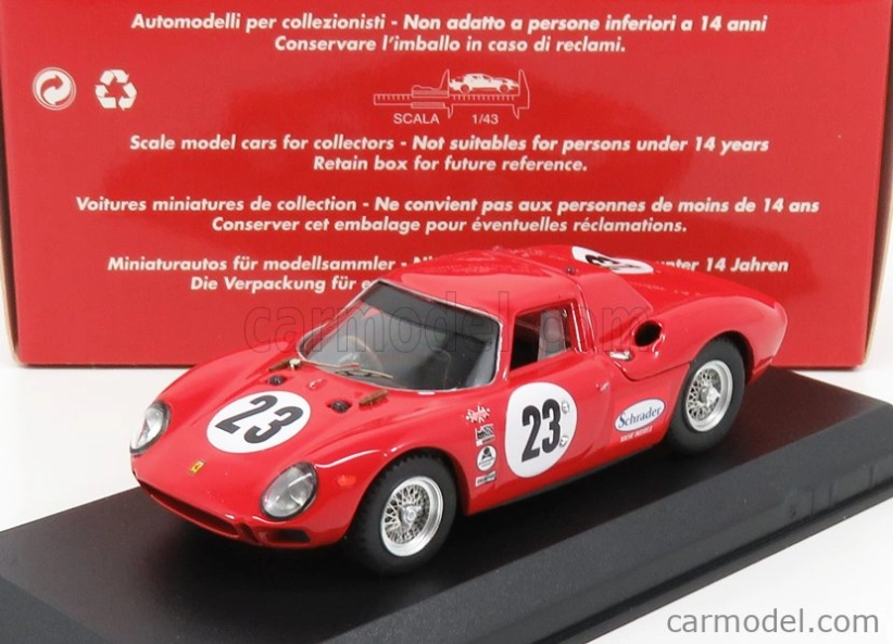 Najlepší model Ferrari 250lm Coupe N 23 24h Daytona 1966 Konig - Clarke - Hurt 1:43 Red
