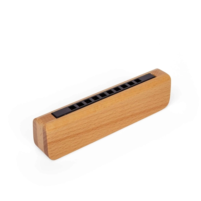 Bigjigs Toys Dřevěná harmonika přírodní