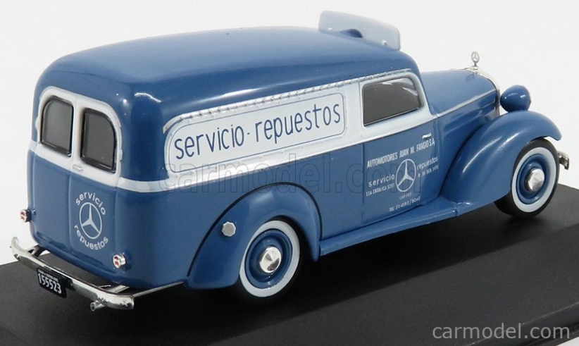 Edícia Mercedes Benz 170d Van Mercedes - Automotores Juan Manuel Fangio 1954 1:43 Modrá biela