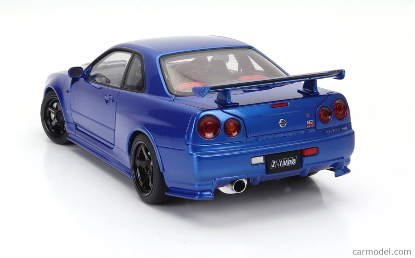 Autoart Nissan Skyline Gt-r (r34) Z-tune 2002 1:18 Bayside Blue Carbon