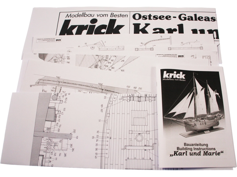 RC stavebnica lode Krick Karl und Marie kit