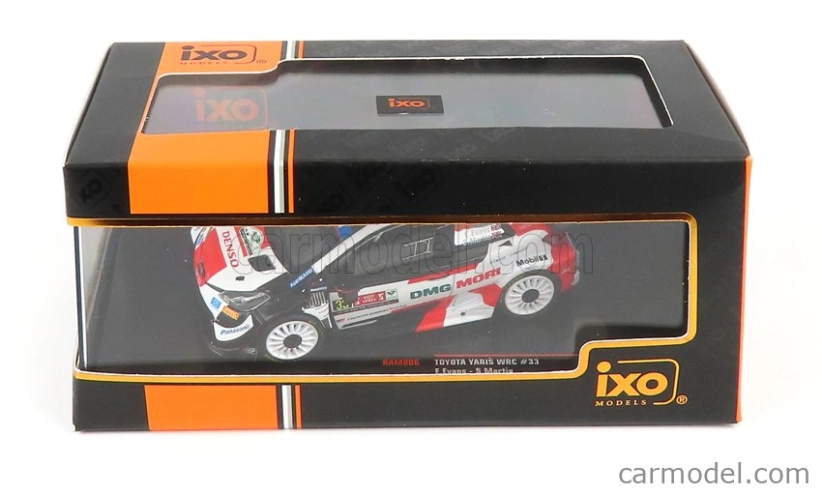 Ixo-models Toyota Yaris Wrc N 33 Rally Ypres 2021 E.evans - S.martin 1:43 Biela červená čierna