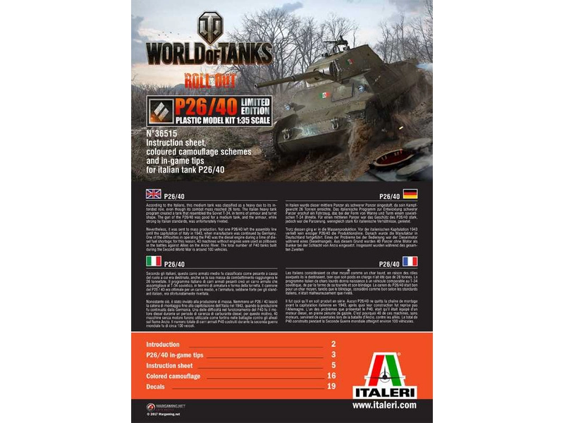 Talianeri World of Tanks P26/40 limitovaná edícia (1:35)