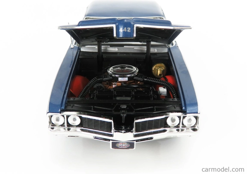 Autoworld Oldsmobile Cutlass 442 Coupe 1969 - Dr Oldsmobile's W-machine 1:18 Modrá Bílá