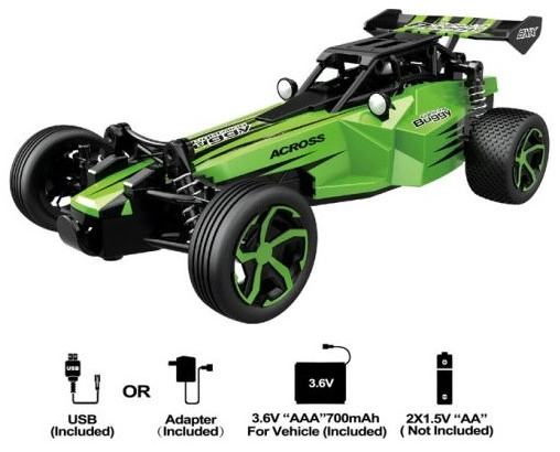 RC auto S-idee Lighting Buggy, zelená