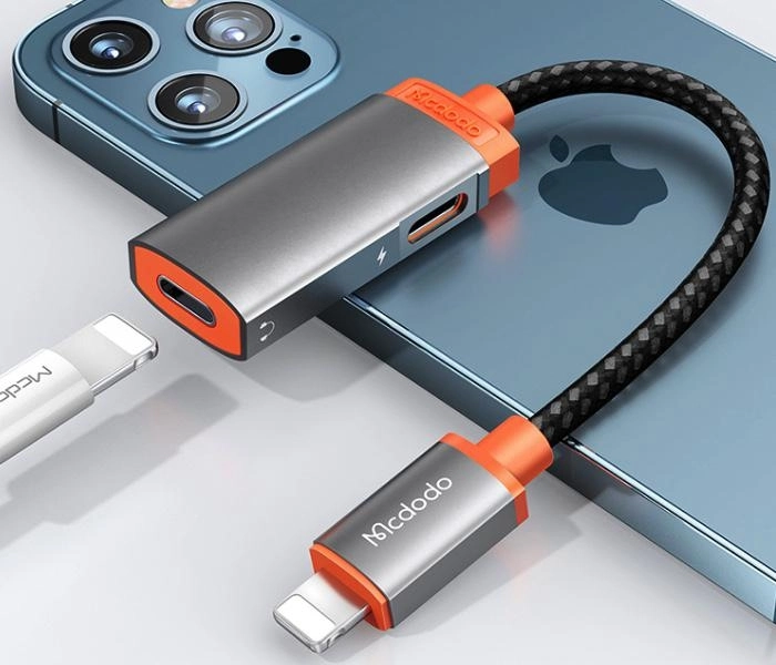 Audio adaptér Lightning na duálny blesk (2A)