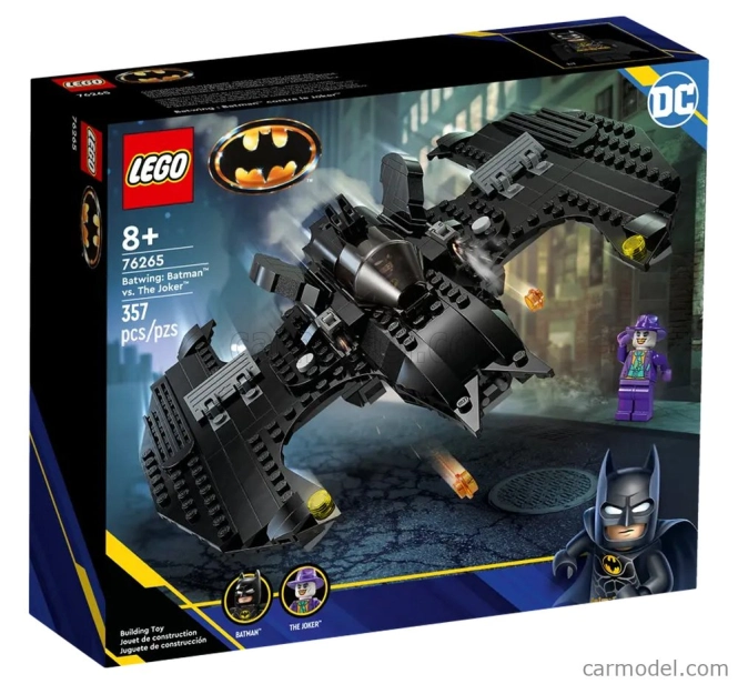 Lego Batman Lego - Batwing - Batman Vs The Joker - 357 Pezzi - 357 Pieces Black