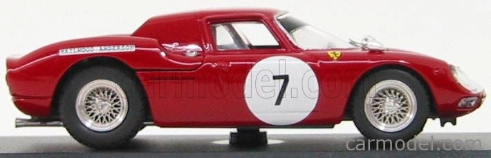 Najlepší model Ferrari 250lm N 7 Kyalami 1966 Hailwood - Anderson 1:43 Bordeaux White