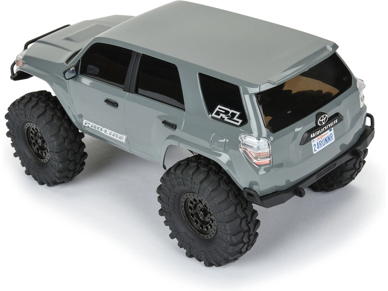 Karoséria Pro-Line 1:24 2024 Toyota 4Runner rázvor 132 mm, sivá, zostavená: Axial SCX24