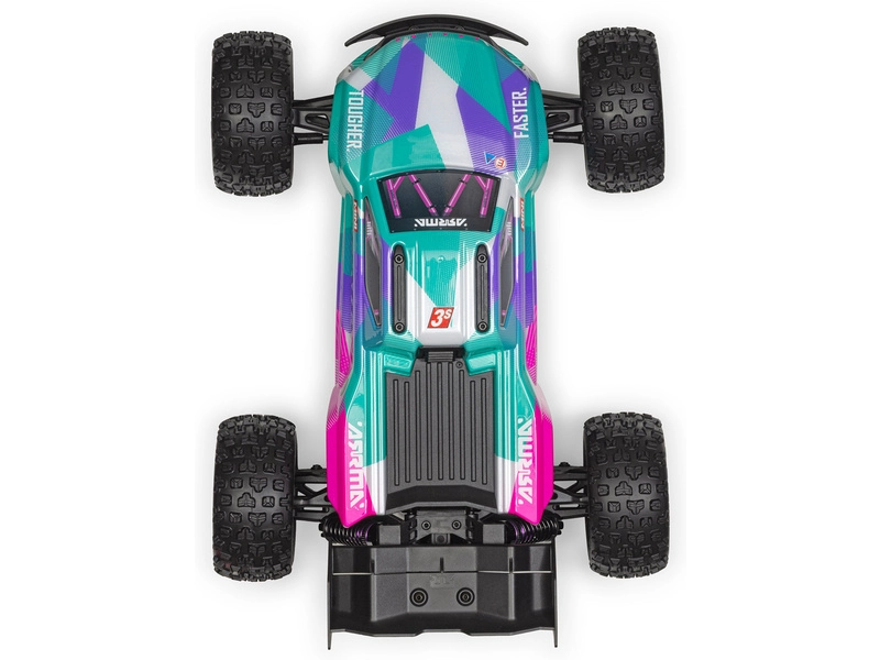 Arrma Mini Kraton 3S DSC BLX 1:16 4WD RTR tyrkysová/růžová
