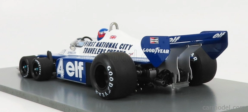 Spark-model Tyrrell F1 P34 Elf N 4 2nd Canada Gp 1977 P.depailler 1:18 Modrá Bílá