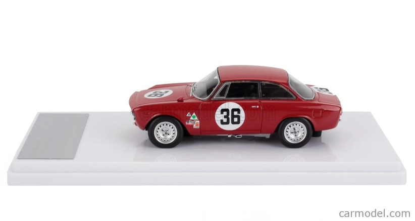 Tecnomodel Alfa romeo Giulia 1600 Sprint Gta N 36 Sebring 1966 John Rindt 1:43 červená