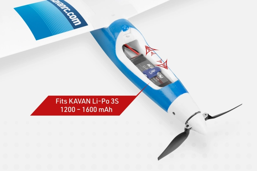 RC letadlo KAVAN Falke 1800mm ARF, modrá