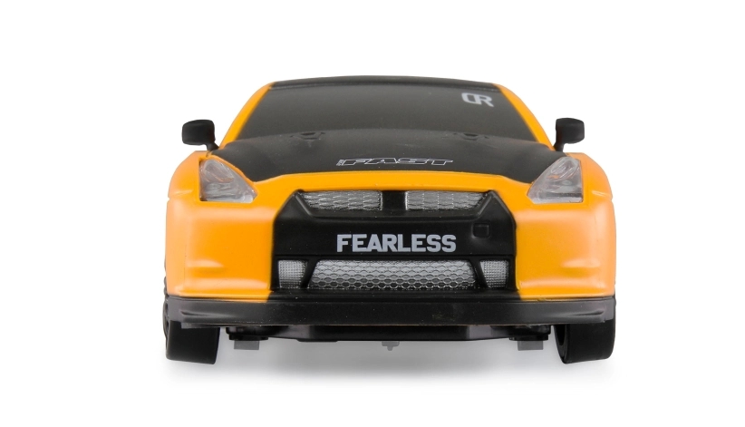 RC auto Drift Sport Car Nissan GT-R, žlutá