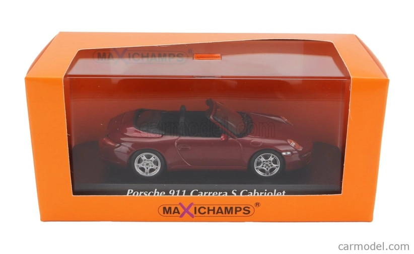 Minichamps Porsche 911 997 Carrera S Cabriolet 2005 1:43 Red Met