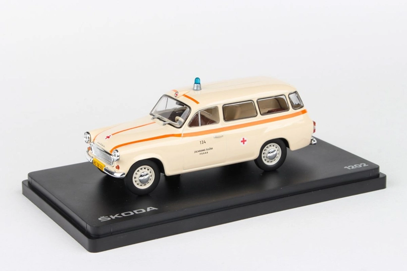 Abrex Škoda 1202 (1964) 1:43 – sanitka – ZS Praha 134