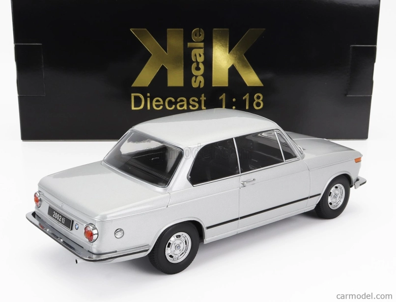BMW 2002ti radu 1 1971 v mierke 1:18 strieborná