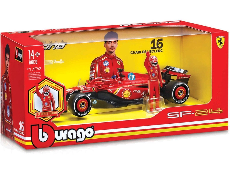 Bburago Ferrari SF-24 (2024) 1:24 #16 Leclerc