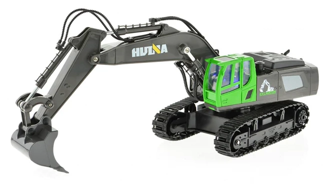 RC pásový bagr HN558 1:18 11CH, zelená