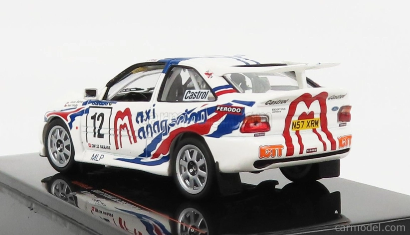Ixo-models Ford england Escort Rs Cosworth (nočná verzia) N 12 Rally Barum 1996 V.blahna - I.hruby 1:43 Biela modrá červená