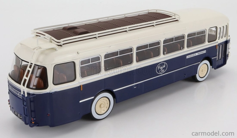 Edicola Saviem Chausson Sc1 Autobus Casablanca - Marrakech 1960 1:43 Modrý Krém