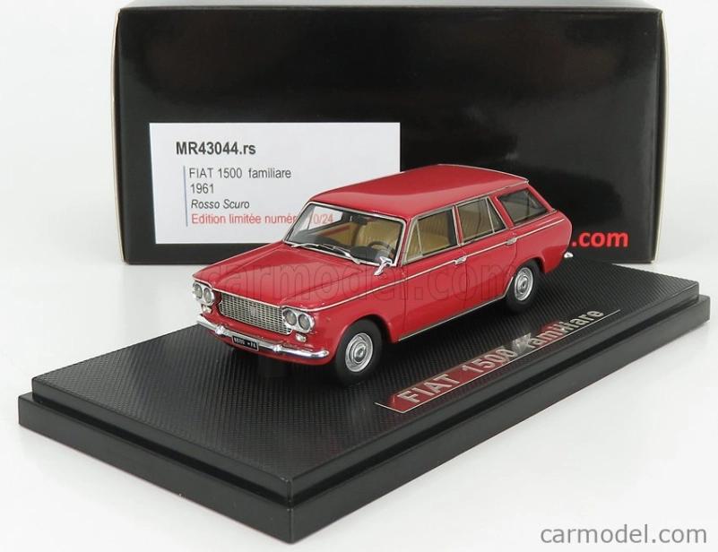 Silas Fiat 1500 Familiare 1961 1:43 Rosso Scuro - Tmavě Červená