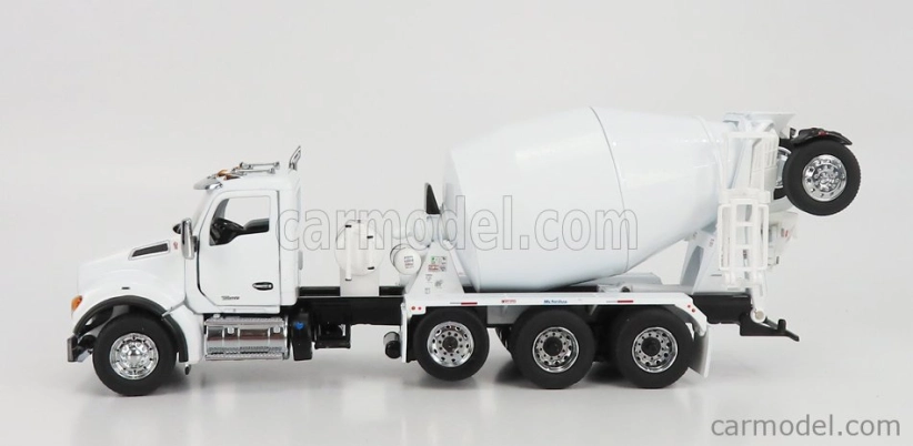 Dm-models Kenworth T880s Betoniera Tanker Cement Mixer Truck 4-assi 1990 1:50 Bílá