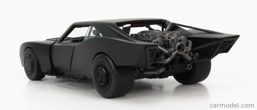 Jada Batman Batmobile With Figure 2022 - The Batman Movie 1:18 Matt Black