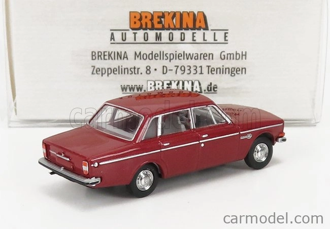Brekina plast Volvo 144 4-door 1970 1:87 Tmavě Červená