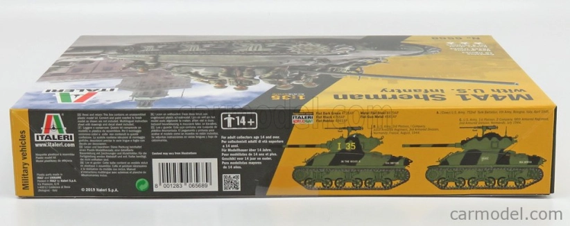 Talianeri Sherman M4a1 Sherman Tank s 10 figúrkami Us Infantry 1942 1:35 /