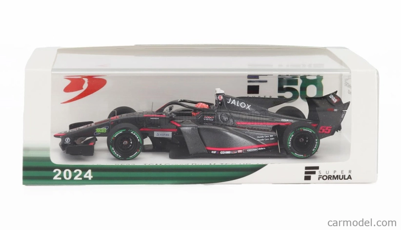 Spark-model Dallara Sf23 Hr-417-e M-tec Team Tgm Grand Prix N 55 Super Formula Sezóna 2024 Nobuhanu Matsushita 1:43 Black Red
