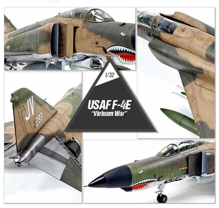 Academy McDonell F-4E USAF Vietnam War (1:32)