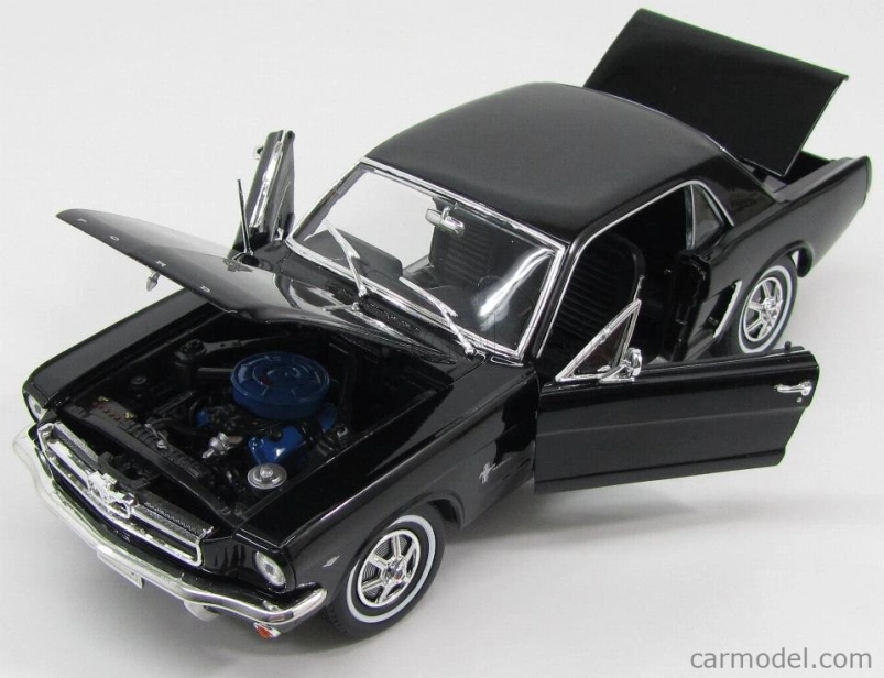 Welly Ford usa Mustang 1/2 Hard-top 1964 1:18 Black