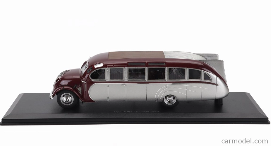 Autocult Opel Blitz Ludewig Aero Bus Autobus Germany 1934 1:43 Červená Stříbrná