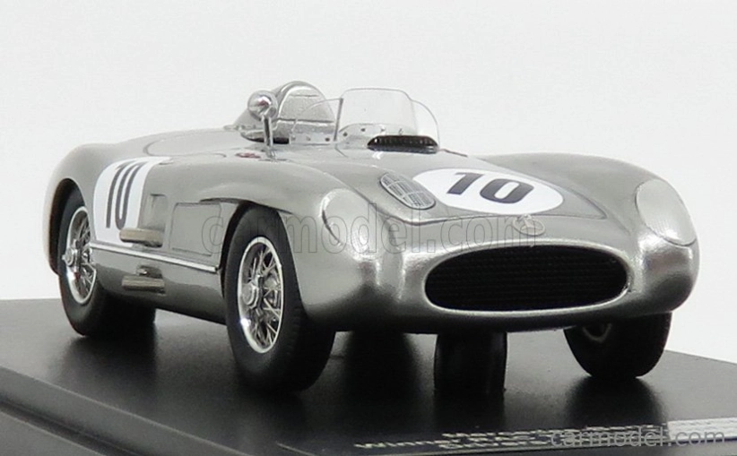 Modely v mierke Matrix Mercedes benz 300slr N 10 Rac Tt 1955 Moss - Fitch 1:43 Silver