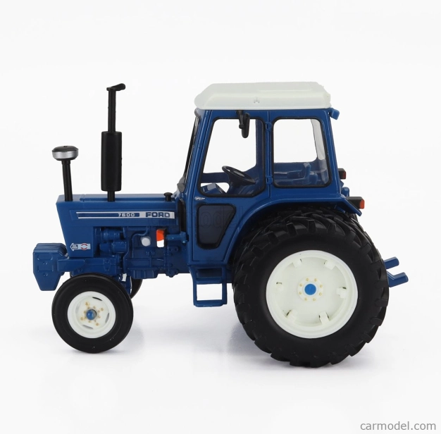 Britains Ford usa 7600 Tractor 1969 1:32 Modrá Bílá