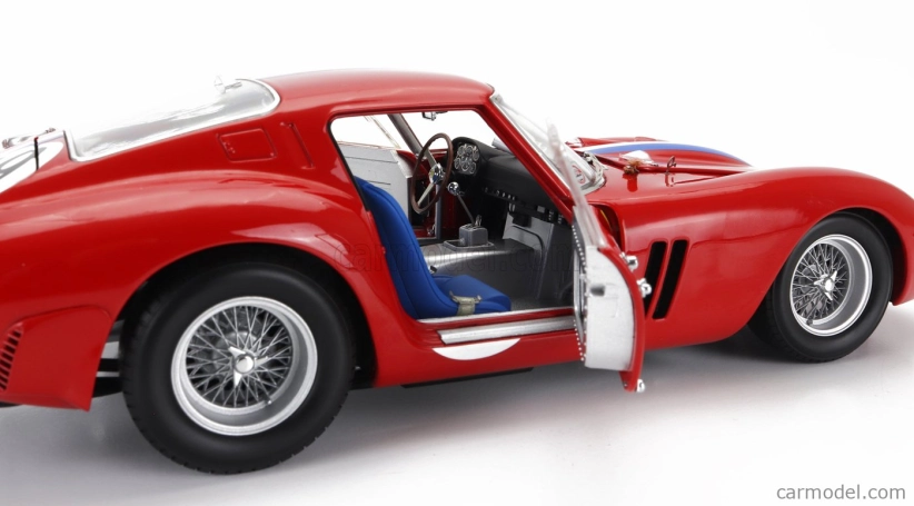 Kyosho Ferrari 250 Gto 3.0l V12 Coupe Team Pierre Noblet N 19 1:18, červená