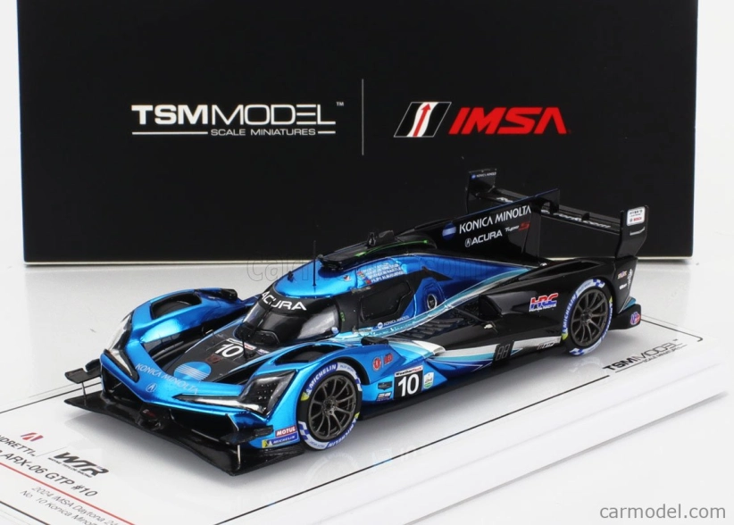 Truescale Acura Arx-06 Gtp 2.4l Twin Turbo V6 Team Wayne Taylor Racing Andretti N 10 Imsa 24h Daytona 2024 Filipe Albuquerque - Ricky Taylor - Brendon Hartley - Marcus Ericsson 1:43 Modrá Černá