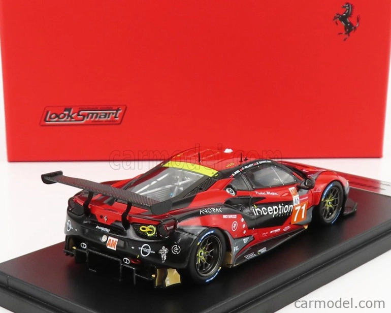 Looksmart Ferrari 488 Gte Evo 3.9l Turbo V8 Team Inception Racing N 71 1:43, červená