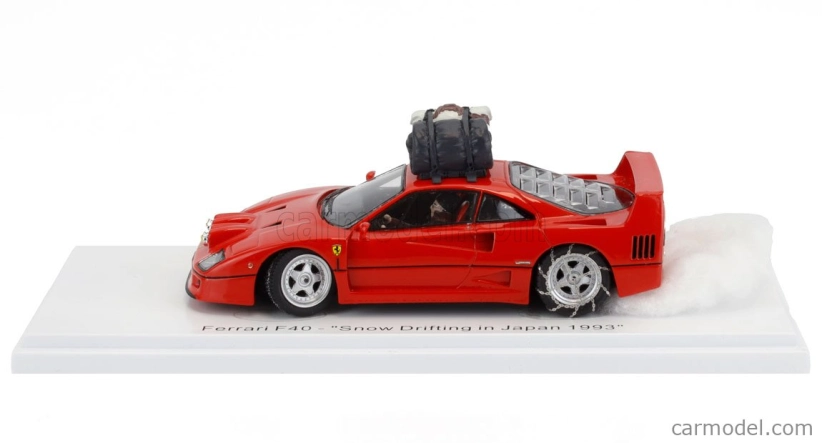 Kess-model Ferrari F40 Snow Drifting v Japonsku s pilotom 1993 1:43 Red