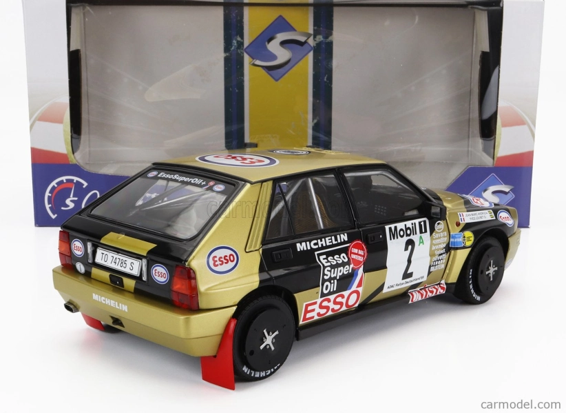 Solido Lancia Delta Hf H.f. Grifone Srl N 2 3rd Rally Deutschland 1989 Y.loubet - J.m.andrie 1:18 Zlatá Černá